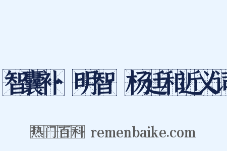 智囊补·明智·杨廷和近义词是什么意思的图片